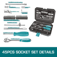 45PCS 1/4' Socket Set - Image 4